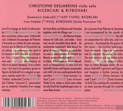Christophe Desjardins - Ritrovari & Ricercari