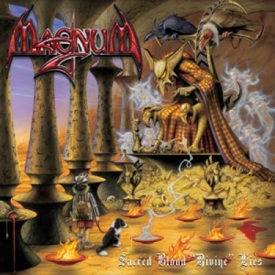 Magnum - Sacred Blood  Divine Lies (Yellow With Red Swirls Vinyl) (LP)