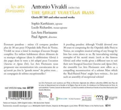 Les Arts Florissants Paul Agnew Sop - Vivaldi The Great Venetian Mass