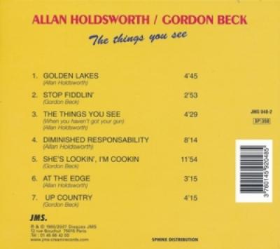 Allan Holdsworth & Gordon Beck - The Things You See CD