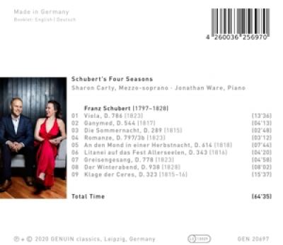 Carty, Sharon/Jonathan Ware - Schubert'S Four Seasons