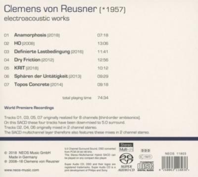 Clemens Von Reusner - Electroacoustic Works CD