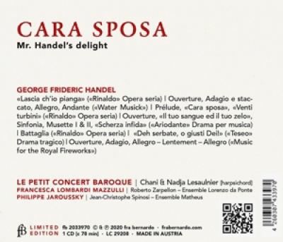 Le Petit Concert Baroque Chani Lesa - Cara Sposa