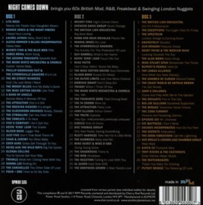V/A - Night Comes Down (60 British Mod R&B Freakbeat & Swinging London Nuggets) (3CD)
