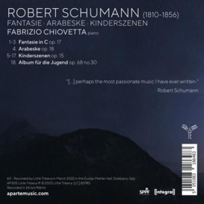 Fabrizio Chiovetta - Schumann Fantasie Arabeske Kindersz