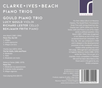 Gould Piano Trio - Clarke Ives & Beach Piano Trios