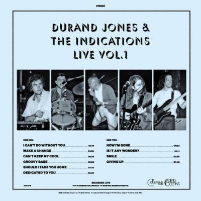 Jones, Durand & The Indications - Live Vol. 1 (Blue Vinyl) (LP)